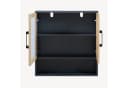 en.casa Spiegelschrank Svanes 58x56 cm Dunkelgrau/Natur Bambusfront Bild 4