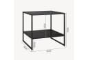 en.casa Beistelltisch Salsnes Schwarz Industrial Design Bild 3