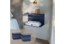 en.casa Wandregal 2-tlg. Stahl Dunkelblau Bild 2
