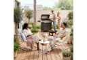 casa.pro Gartenmöbelset 3-tlg. Beige Metall mit Kissen Bild 1