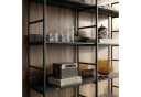 en.casa Bücherregal Noskik Schwarz Marmoroptik 5 Ablagen Bild 5