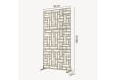 casa.pro Raumteiler Bernalda Stahl Sichtschutz 180x90cm Knoblauchbeige Bild 3