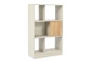en.casa Bücherregal Karena 1 Tür 5 Fächer Cremeweiß/Eicheoptik Bild 1