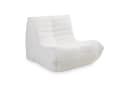 en.casa Sitzsack Kodsø mit Rückenlehne Chenille Beige Bild 1