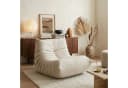 en.casa Sitzsack Kodsø mit Rückenlehne Chenille Beige Bild 2