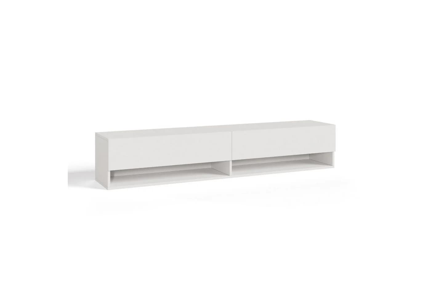 en.casa TV-Board Halmstad Wandhängend Weiß 160 cm - Bild 3