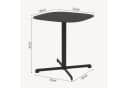 casa.pro Beistelltisch Foggia Stahl Grau Indoor Outdoor Bild 3