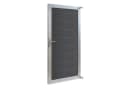 neu.holz Gartentor Segovia Grau WPC Holzdekor abschließbar Bild 2