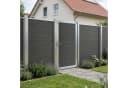 neu.holz Gartentor Segovia Grau WPC Holzdekor abschließbar Bild 3