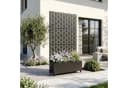 casa.pro Trennwand mit Blumenkasten Schwarz Metall Bild 2