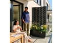casa.pro Trennwand mit Blumenkasten Schwarz Metall Bild 5