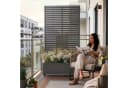 casa.pro Sichtschutz mit Blumenkasten und Rollen Anthrazitgrau Bild 5