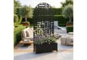 casa.pro Trennwand mit Blumenkasten Bernalda Schwarz Rollbar Bild 2