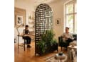 casa.pro Trennwand mit Blumenkasten Bernalda Schwarz Rollbar Bild 5