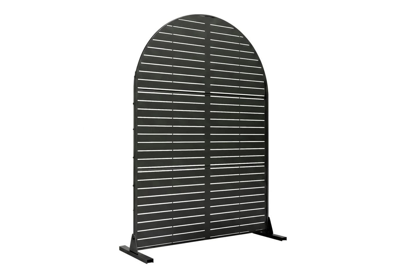 casa.pro Stellwand Nodepp Rundbogenform Stahl Schwarz