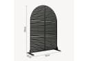 casa.pro Stellwand Nodepp Rundbogenform Stahl Schwarz Bild 3