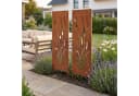 casa.pro Gartenstecker 2er Set Schilfmotiv Cortenstahl Edelrost Bild 2