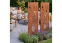 casa.pro Gartenstecker 2er Set Schilfmotiv Cortenstahl Edelrost Bild 4