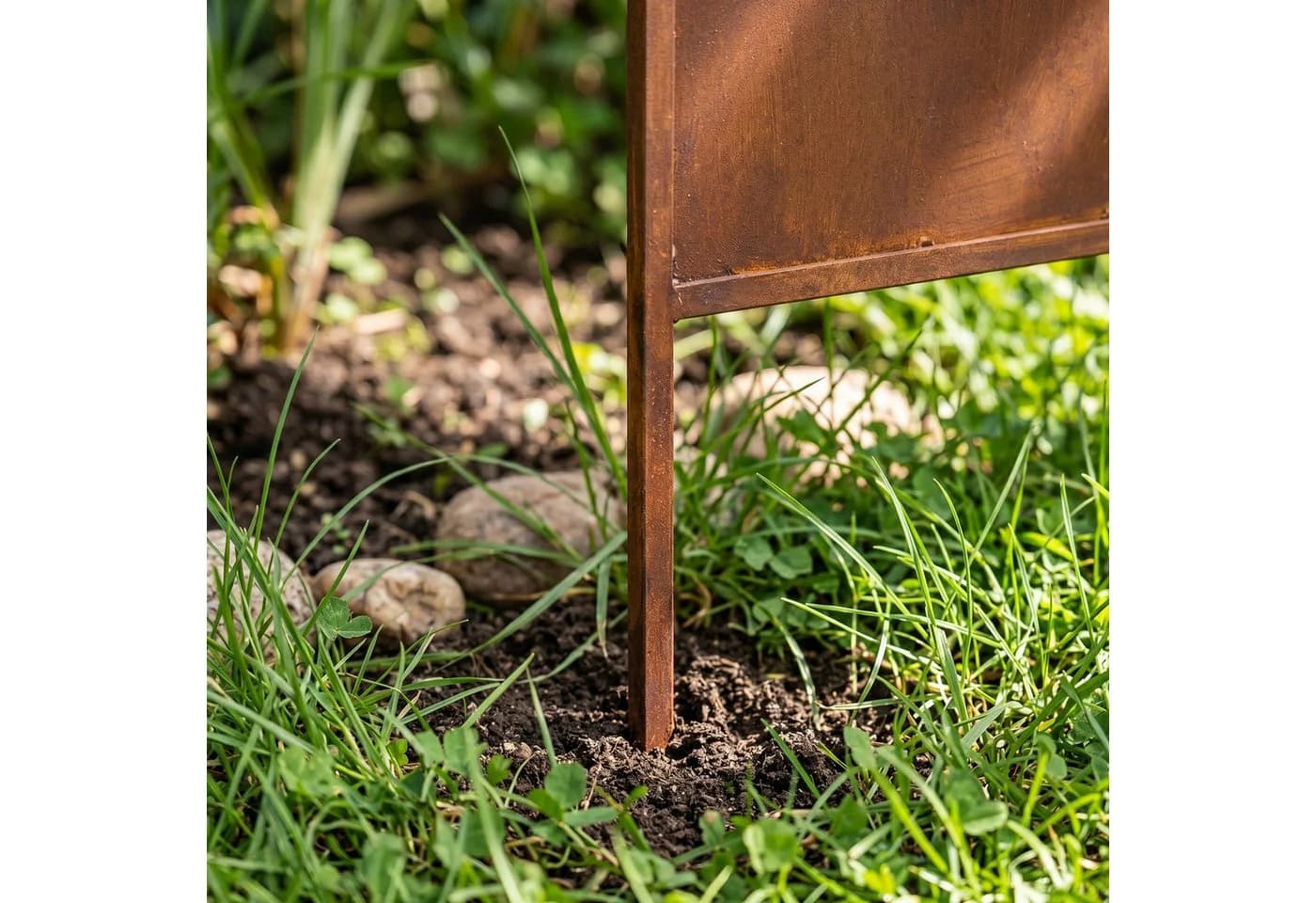 casa.pro Gartenstecker 2er Set Schilfmotiv Cortenstahl Edelrost - Bild 5