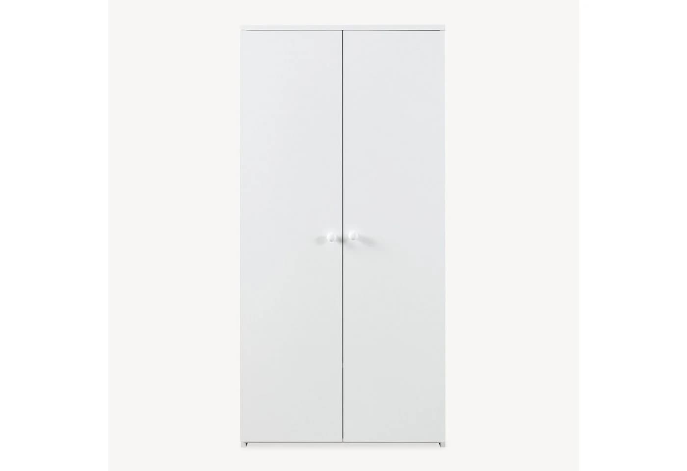 en.casa Kinderkleiderschrank Beldinupp 2 Türen Weiß - Bild 4