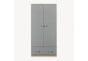 en.casa Kinderkleiderschrank Beldinupp Grau Eicheoptik Bild 4