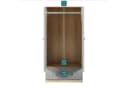 en.casa Kinderkleiderschrank Beldinupp Grau Eicheoptik Bild 5