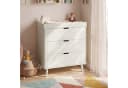 en.casa Wickelkommode Sallinrar Beige mit abnehmbarer Auflage Bild 2