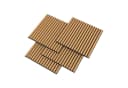 neu.holz 3D Wandpaneel Set 8-tlg. Vang Eiche dunkel Akustiklamellen Bild 2