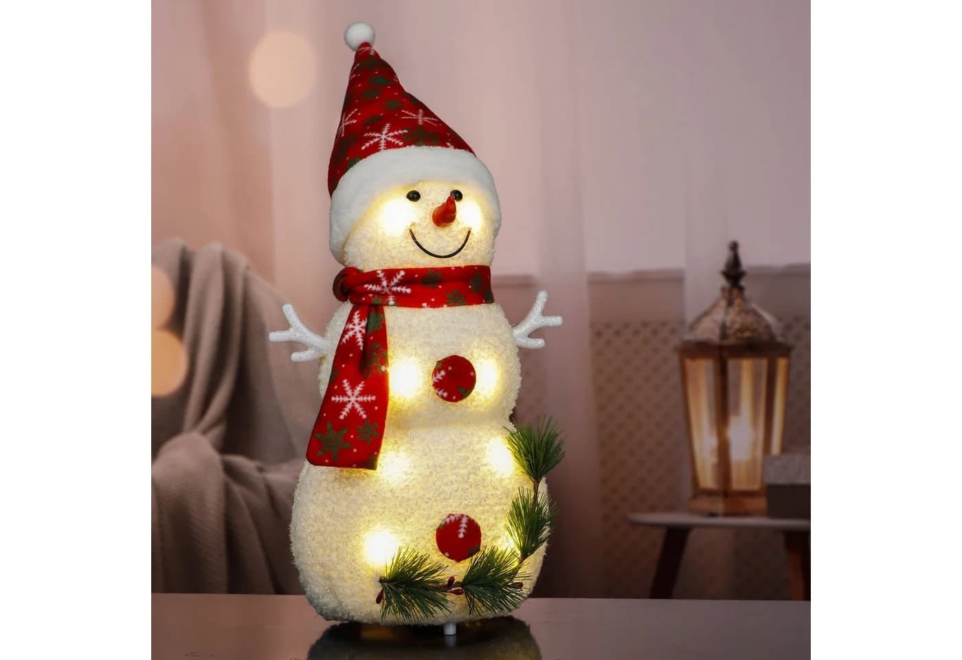 Gravidus LED Schneemann 34 cm Batteriebetrieben - Bild 2