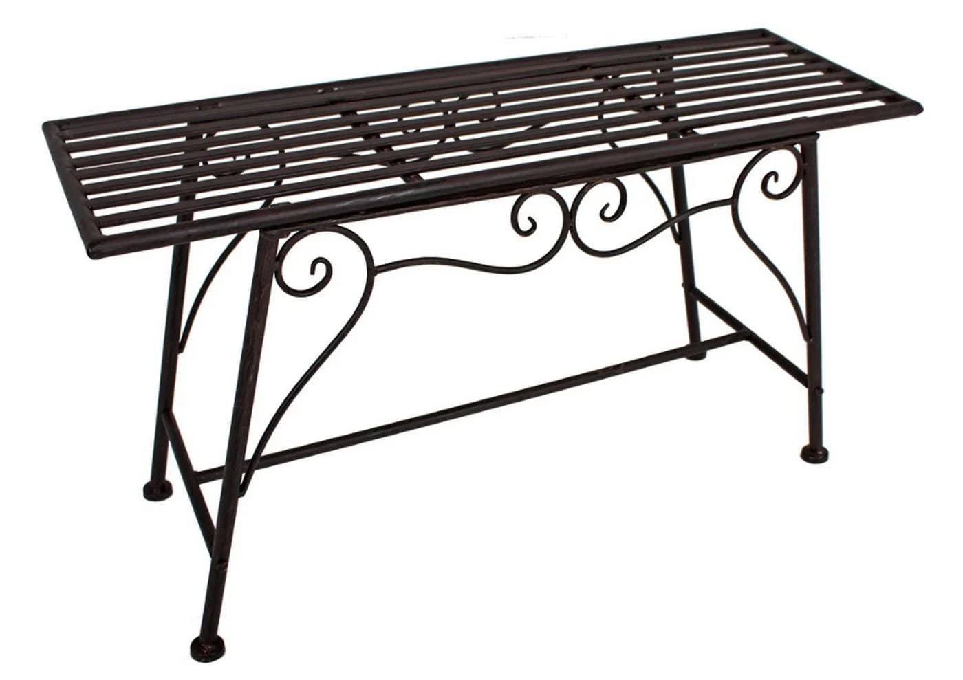 Gravidus Gartenbank 2-Sitzer Rost-Optik Metall Dekobank