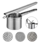Gravidus Kartoffelpresse Edelstahl mit 3 Locheinsätzen Silber Bild 2