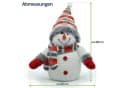 Gravidus LED-Dekofigur Schneemann LED Figur 28 cm Bild 5