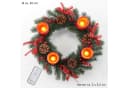 Gravidus Adventskranz mit LED Echtwachskerzen und Fernbedienung Bild 1