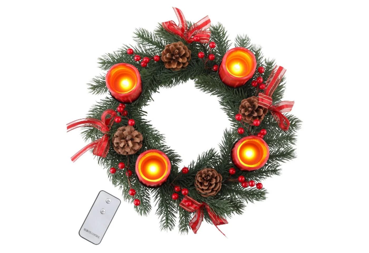 Gravidus Adventskranz mit LED Echtwachskerzen und Fernbedienung - Bild 5