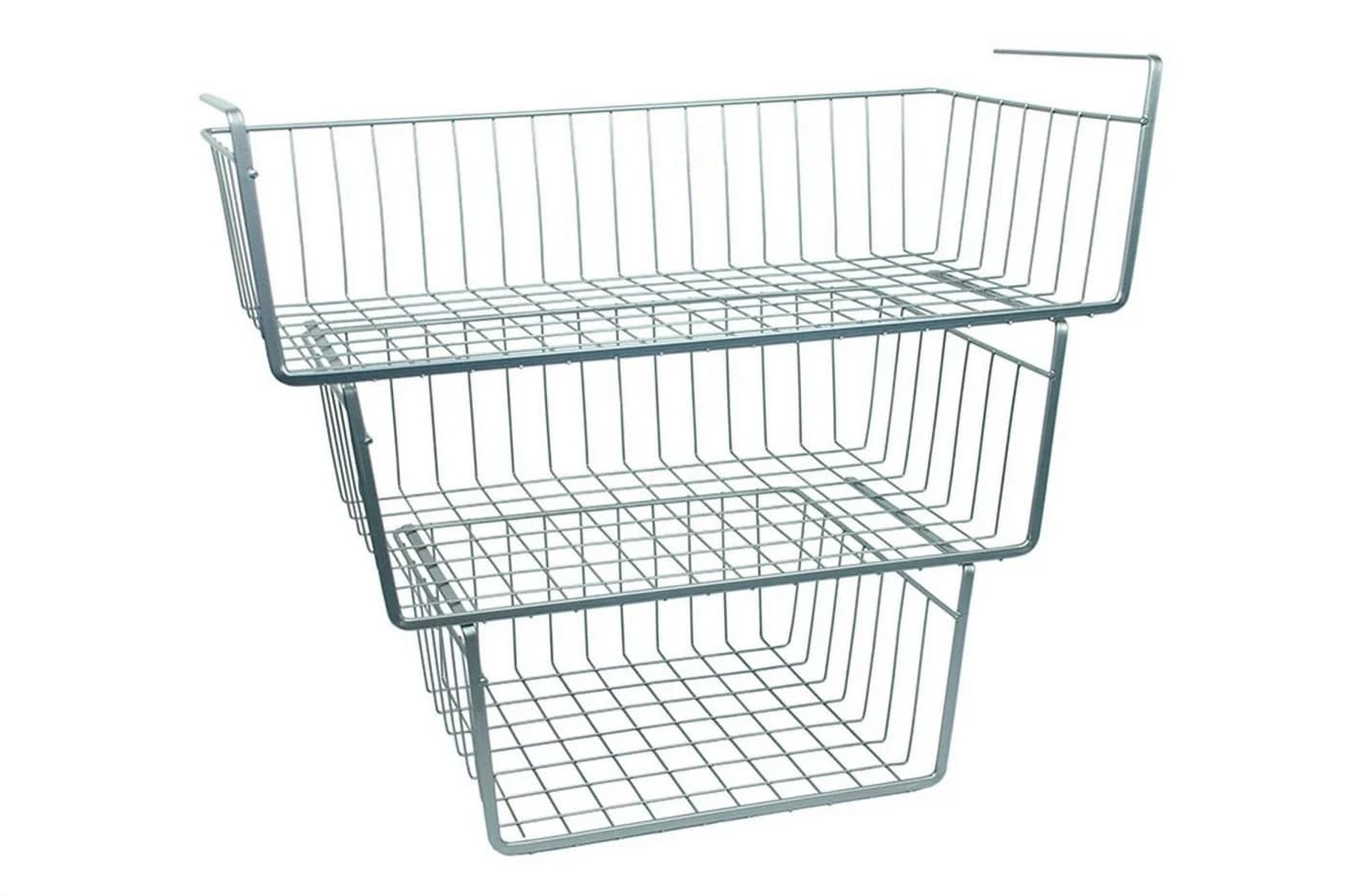 Gravidus Schrankkorb Unterbau Ablage Metall Silber