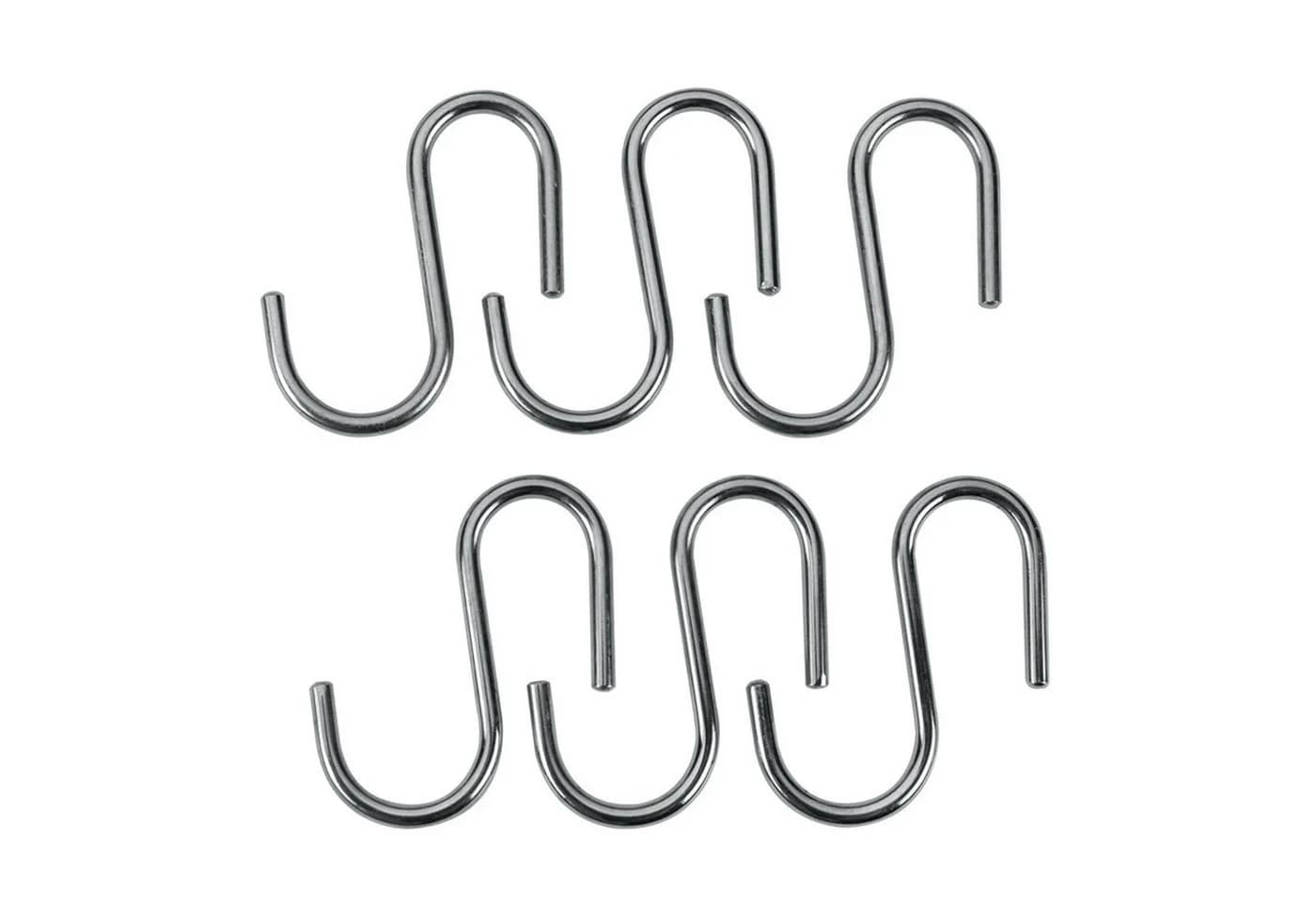 Gravidus S-Haken 6er Set Metall Silber