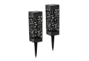 Gravidus LED Solarleuchte 2er Set Schwarz Gartenlampe Bild 1