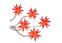 Gravidus LED-Lichterkette Sterne Rot 5 Warm Weiße LEDs 6 cm Ø Timer Bild 4