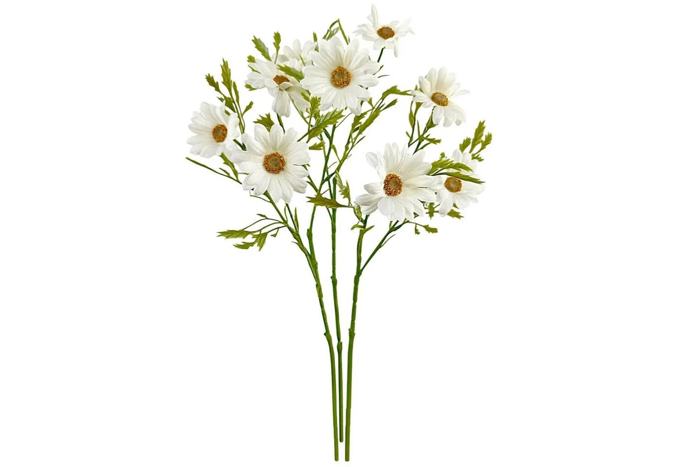 Künstliche Margerite 3er Set 45cm Dekozweig Creme-Weiß naninoa GmbH