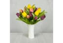 Künstlicher Tulpenstrauß 32cm Gelb-Burgund naninoa GmbH Bild 1