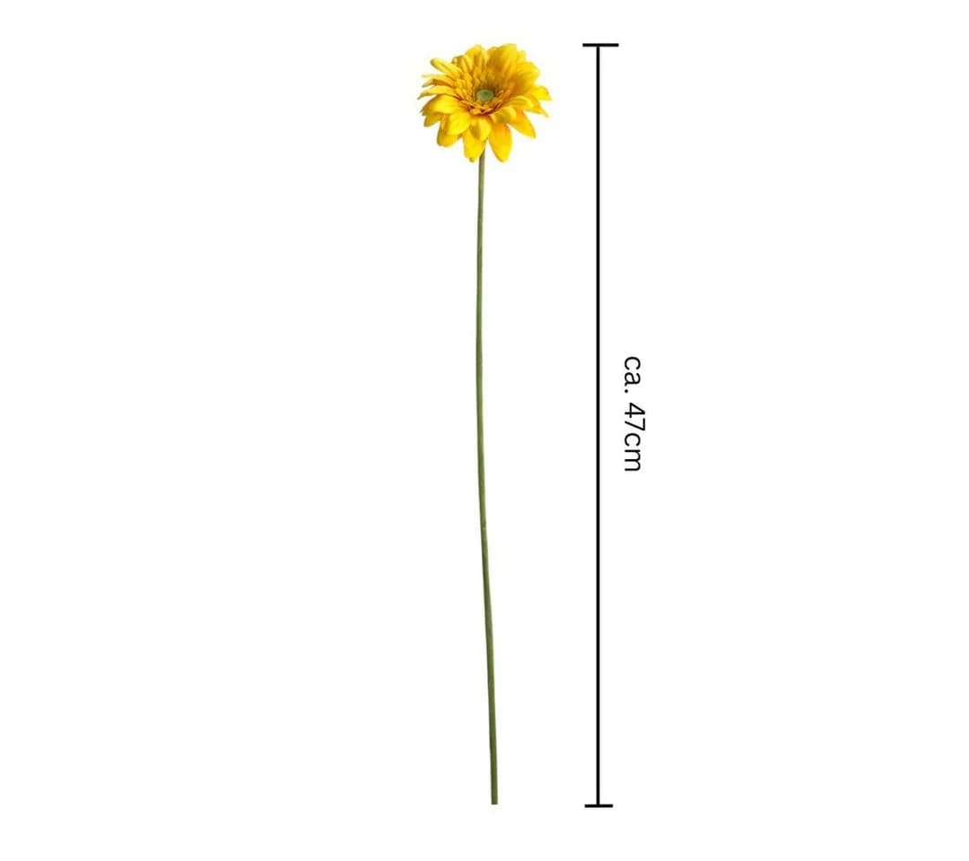 naninoa Künstliche Gerbera 5er Set Gelb - Bild 3