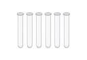 naninoa Dekovase Reagenzglas Set 6 Stück Klarglas Bild 2