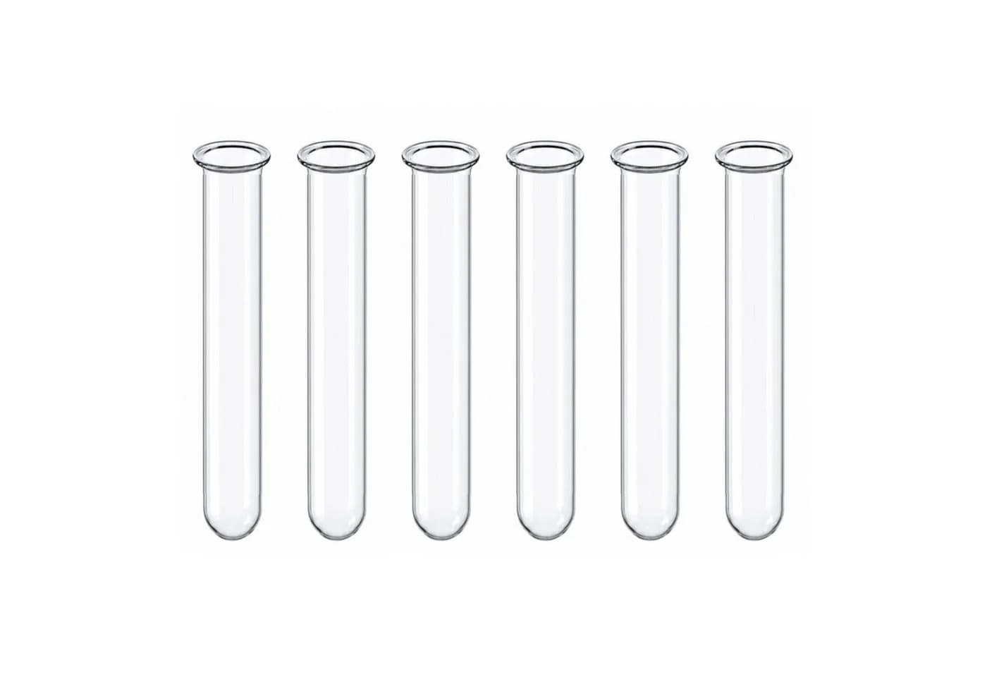 naninoa Dekovase Reagenzglas Set 6 Stück Klarglas - Bild 2