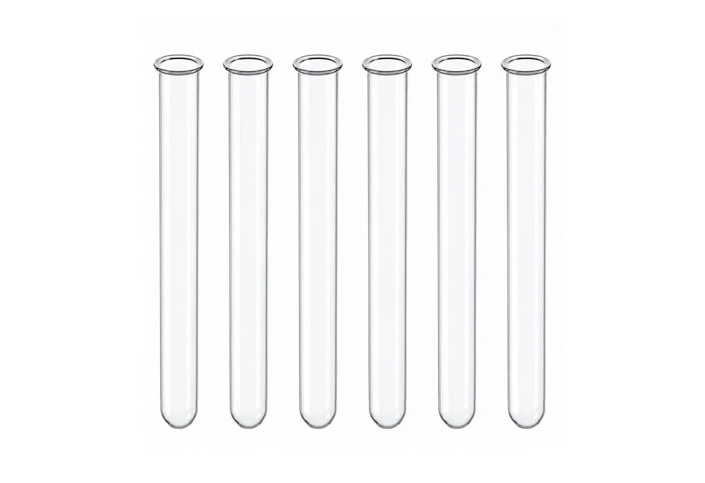 naninoa Dekovase Reagenzglas Set 6 Stück Klarglas - Bild 2