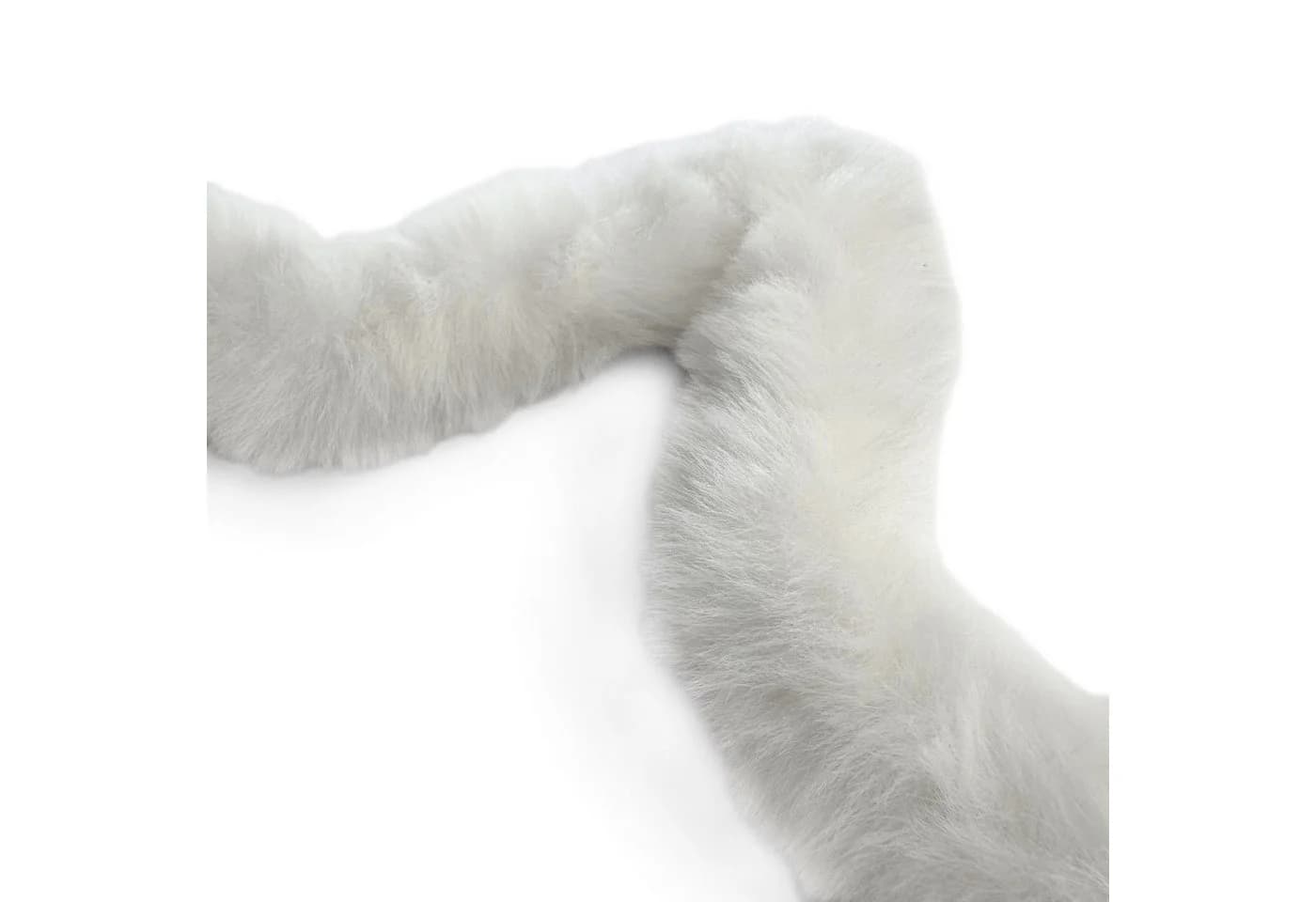 naninoa Hängedekoration Fell-Stern Weiß 30cm Flauschig