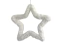 naninoa Hängedekoration Fell-Stern Weiß 30cm Flauschig Bild 2