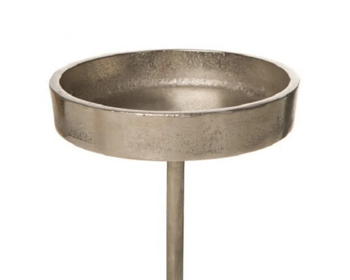 Dragimex 4er Set Kerzenpick-Halter Aluminium Silber