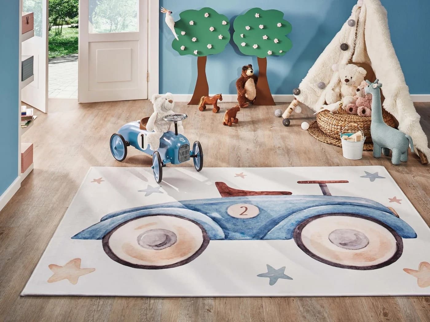 Steffensmeier Kinderteppich Sweet Dreams Auto Bunt Rechteckig - Bild 2