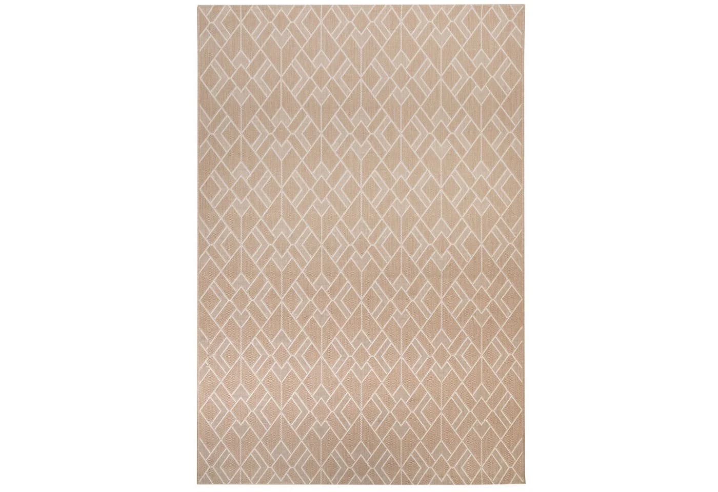 Steffensmeier Teppich Bergen Beige In- und Outdoor wasserfest