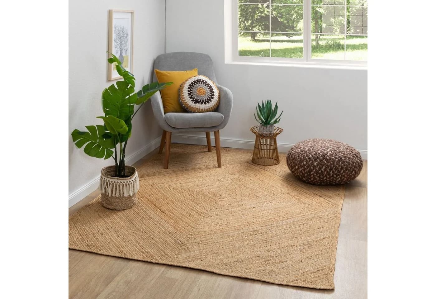 Steffensmeier Teppich Goa Jute Beige Rechteckig - Bild 2